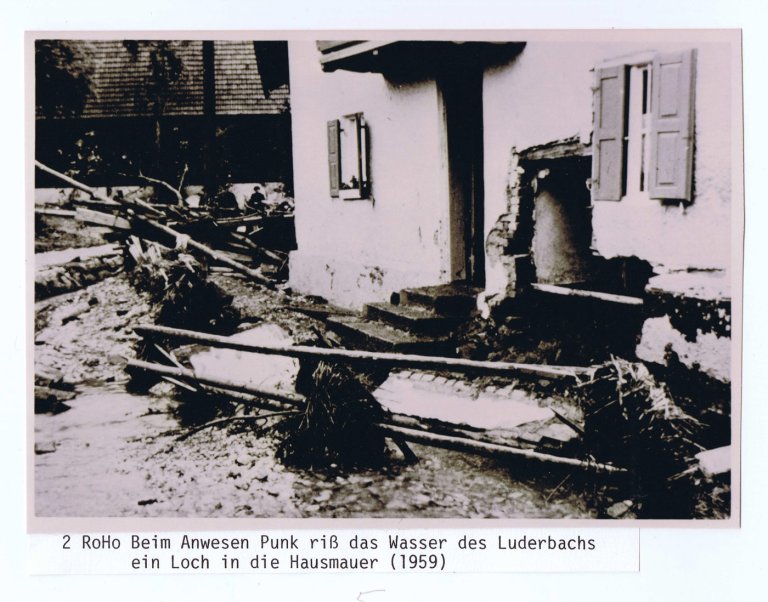 Grossansicht in neuem Fenster: Historisches Roßbach - Hochwasser 6/13