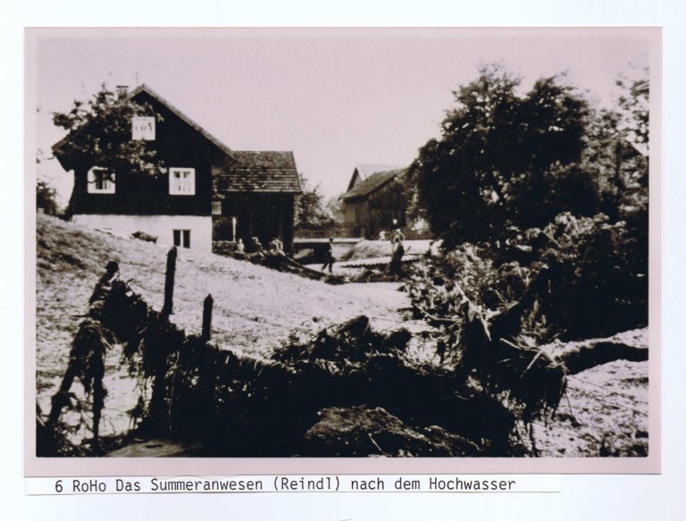 Grossansicht in neuem Fenster: Historisches Roßbach - Hochwasser 10/13
